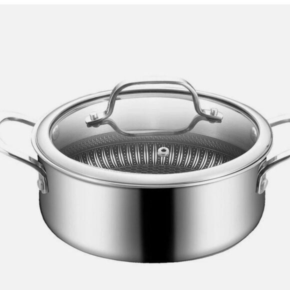 hextec Other - Hextec 5 Quart Stainless Steel Stock Pot - NIB